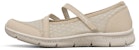 (W) Skechers Be-Cool 'Beige' Kasut Beige Santai 100354-NAT