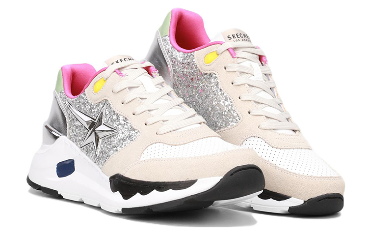 Order (Women) Skechers Sneaker 'White Silver Pink' 155465-WMLT
