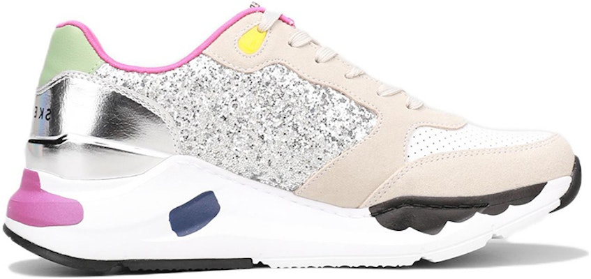 (W) 스케쳐스 화이트 실버 핑크 스니커즈 (Skechers White Silver Pink Sneakers) 155465-WMLT Order (W) 스케쳐스 화이트 실버 핑크 스니커즈 (Skechers White Silver Pink Sneakers) 155465-WMLT