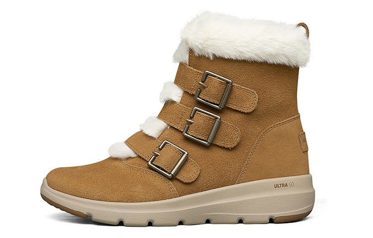 (Women) Skechers Snow Boots 'Khaki' 144154-CSNT