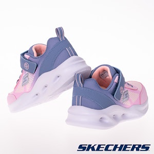 (W) Skechers Sola Glow Sepatu Anak Perempuan Menyala Ungu 303714LGYLP 1