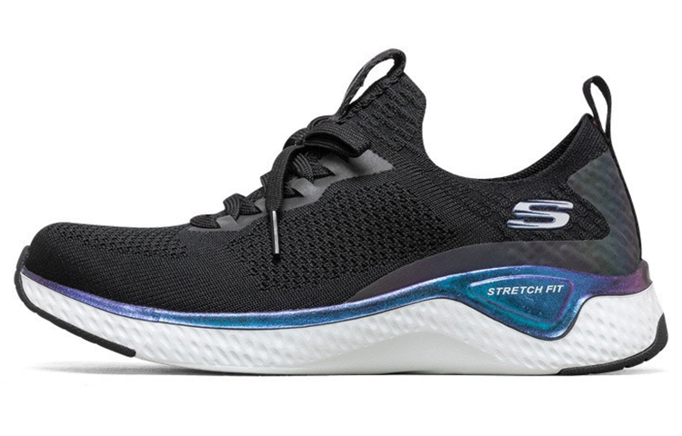 (Women) Skechers Solar Fuse 'Black Purple' 66666287-BLK