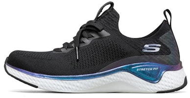 (Women) Skechers Solar Fuse 'Black Purple' 66666287-BLK (Women) Skechers Solar Fuse 'Black Purple' 66666287-BLK