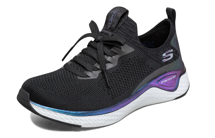 Lookbook (W) Skechers Solar Fuse ''Nero Viola'' 66666287-BLK