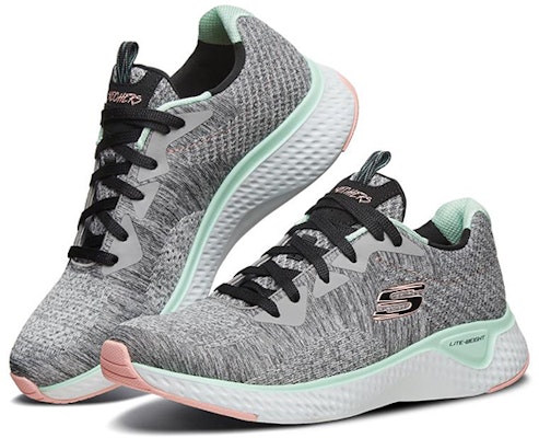 (W) Skechers Solar Fuse Kasut Lari Rendah Kelabu 'Gray' 13328-GYMT Lookbook (W) Skechers Solar Fuse Kasut Lari Rendah Kelabu 'Gray' 13328-GYMT
