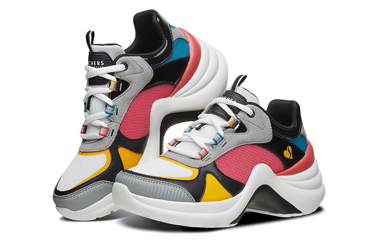 (W) Skechers Solei St Low Chunky Shoes White/Multicolor 圖 3