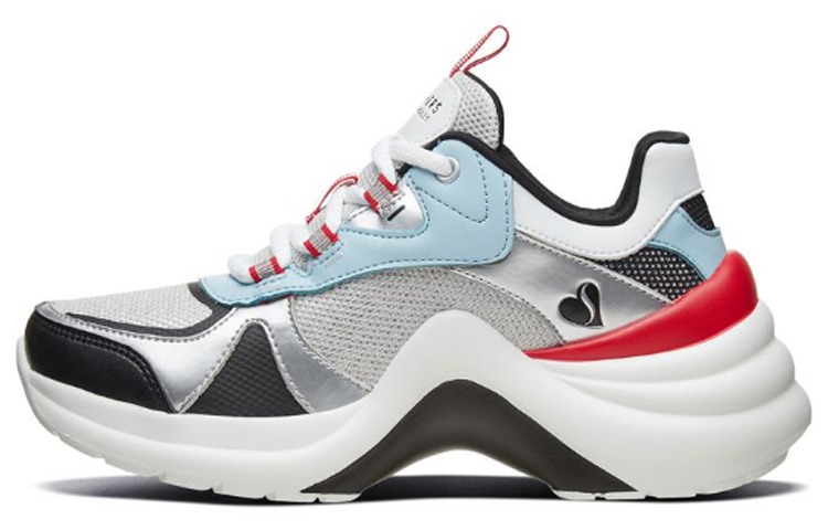 (W) Skechers Solei ST Running Shoes White/Red