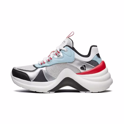 (W) Skechers Solei ST Running Shoes White/Red