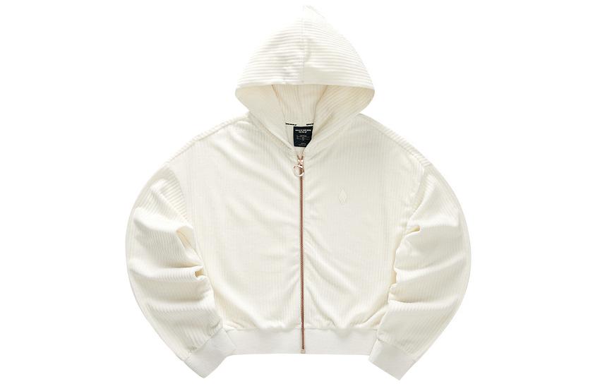 (Women) Skechers Solid White Full-Zip Long Sleeve Jacket L422W111