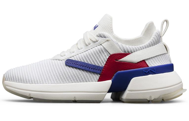 (W) Skechers Split Running Shoes White/Blue/Red