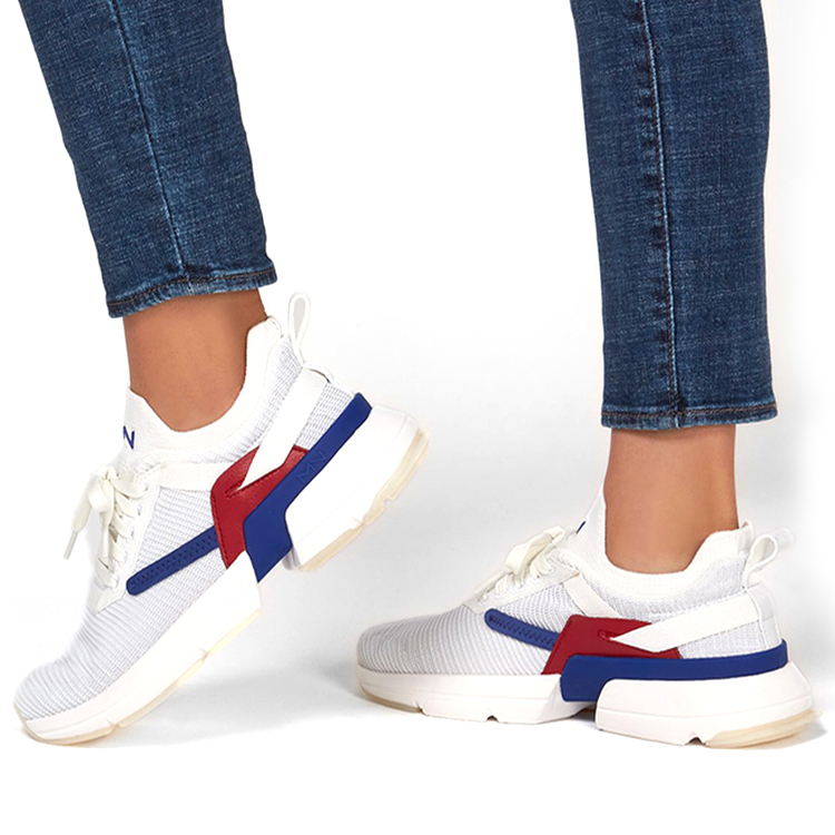 (W) Skechers Split Running Shoes White/Blue/Red 圖 6