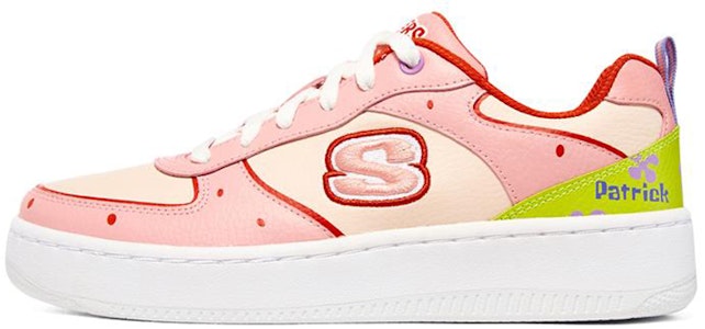 (W) スケッチャーズ×スポンジボブ スポーツコート92 ピンク/グリーン/ホワイト 896111-PNK Buy (W) スケッチャーズ×スポンジボブ スポーツコート92 ピンク/グリーン/ホワイト 896111-PNK