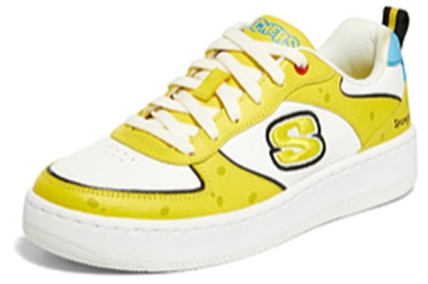 SPONGEBOB SQUAREPANTS海綿寶寶 x Skechers Sport Court 92 低筒 板鞋 女款 白黃 Lookbook SPONGEBOB SQUAREPANTS海綿寶寶 x Skechers Sport Court 92 低筒 板鞋 女款 白黃