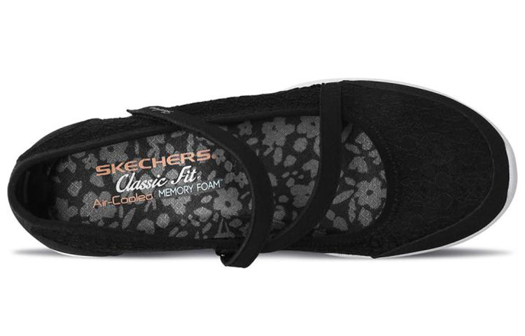Lookbook (W) Skechers Sport Active Strappy Slip-on Schoenen ''Zwart'' 23258-BKW