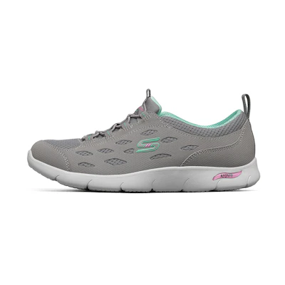 (W) Skechers Sport Casual 'Grey Green'