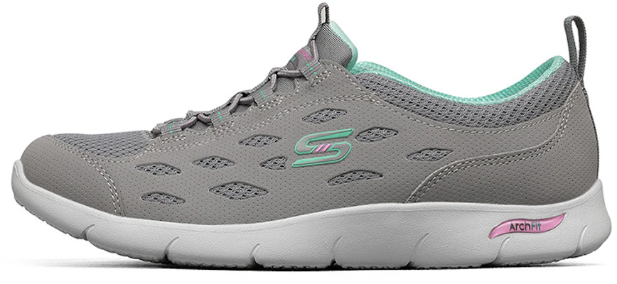 (Women) Skechers Sport Casual 'Grey Green' 104090-GYMN Buy (Women) Skechers Sport Casual 'Grey Green' 104090-GYMN