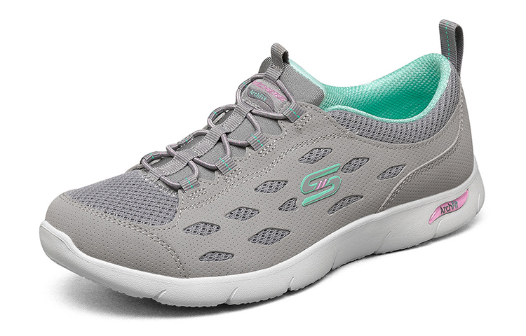 Lookbook (Women) Skechers Sport Casual 'Grey Green' 104090-GYMN