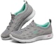 Shop (Women) Skechers Sport Casual 'Grey Green' 104090-GYMN
