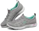 Shop (Women) Skechers Sport Casual 'Grey Green' 104090-GYMN