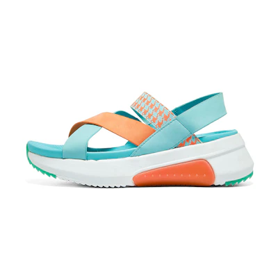 (W) Skechers Sport Casual Breathable Sandal 'Blue Orange'