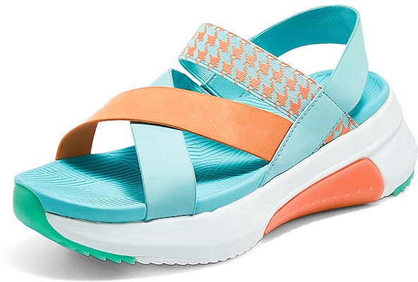 (W) Skechers Sandal Kasual Sukan Bernafas 'Biru Jingga' 133009-BLOR Lookbook (W) Skechers Sandal Kasual Sukan Bernafas 'Biru Jingga' 133009-BLOR