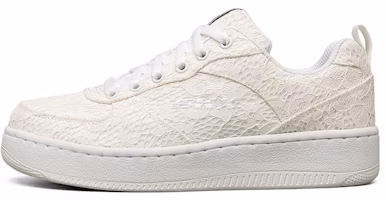 (Women) Skechers Sport Court 92 Low-Top Running Shoes Ivory 149448-WHT (Women) Skechers Sport Court 92 Low-Top Running Shoes Ivory 149448-WHT