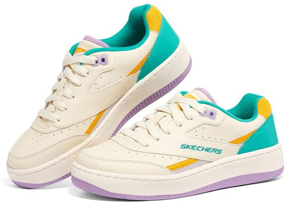 (Women) Skechers Sport Court 92 'Green Creamwhite' 149919-NTMT Lookbook (Women) Skechers Sport Court 92 'Green Creamwhite' 149919-NTMT