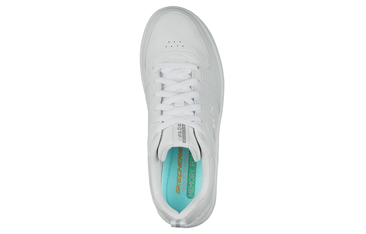 Shop Skechers Sport Court 92 休閒舒適板鞋 女款 白