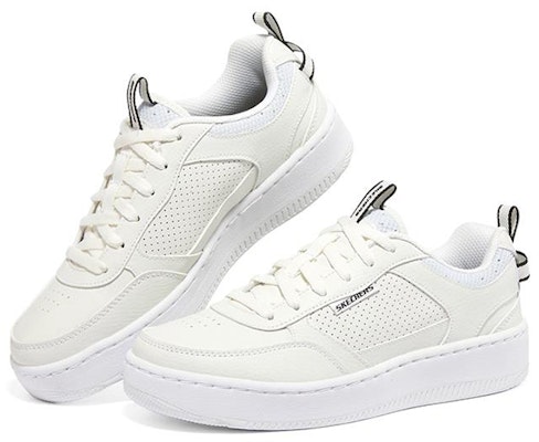(W) Skechers Sport Court 92 'Putih Hitam' 149917-WHT Lookbook (W) Skechers Sport Court 92 'Putih Hitam' 149917-WHT