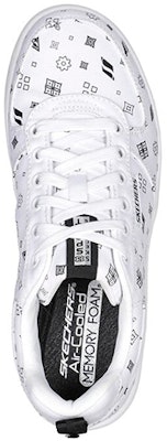 (W) 스케쳐스 스포츠 코트 92 '화이트 패션' (Skechers Sports Court 92 'White Fashion') 149970-WBK Shop (W) 스케쳐스 스포츠 코트 92 '화이트 패션' (Skechers Sports Court 92 'White Fashion') 149970-WBK