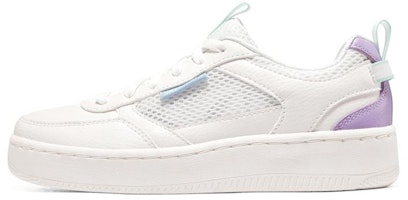 (Women) Skechers Sport Court 92 'White Purple' 896127-WLVB (Women) Skechers Sport Court 92 'White Purple' 896127-WLVB