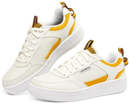 (Women) Skechers Sport Court 92 'White Orange' 149917-WYL Lookbook (Women) Skechers Sport Court 92 'White Orange' 149917-WYL