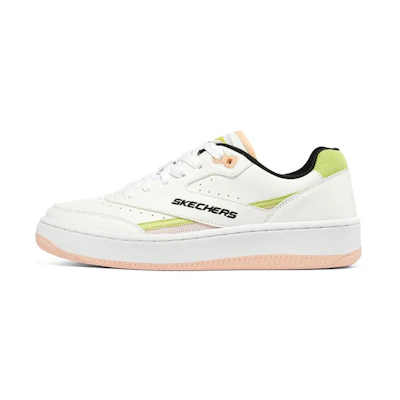 (W) Skechers Sport Court 92 'White Yellow Pink'