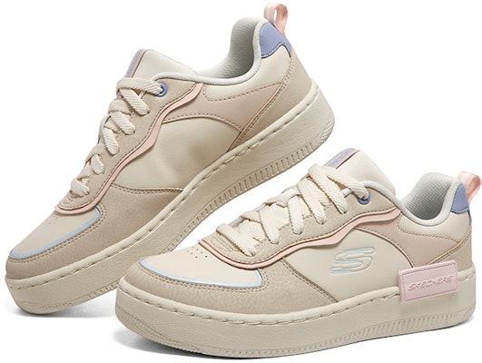 (Women) Skechers Sport Court 92 Shoes 'Cream White Beige' 185032-NTMT Shop (Women) Skechers Sport Court 92 Shoes 'Cream White Beige' 185032-NTMT