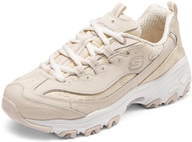 Skechers 減震防滑耐磨 低筒 生活休閒鞋 女款 米色 Lookbook Skechers 減震防滑耐磨 低筒 生活休閒鞋 女款 米色