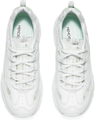 (Women) Skechers Sport D'Lites 1.0 'White Green' 150234-WGR Lookbook (Women) Skechers Sport D'Lites 1.0 'White Green' 150234-WGR