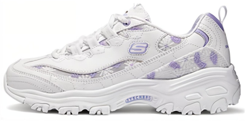 (Women) Skechers Sport D'Lites 1.0 'White Lavender' 150234-WLV Buy (Women) Skechers Sport D'Lites 1.0 'White Lavender' 150234-WLV