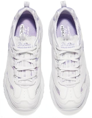 (Women) Skechers Sport D'Lites 1.0 'White Lavender' 150234-WLV Lookbook (Women) Skechers Sport D'Lites 1.0 'White Lavender' 150234-WLV