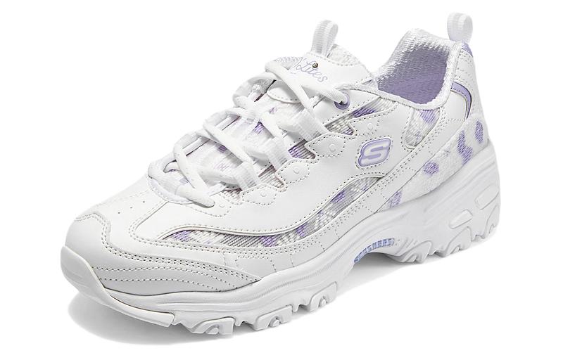 Lookbook Skechers 減震輕便 低筒 老爸鞋 女款 白紫