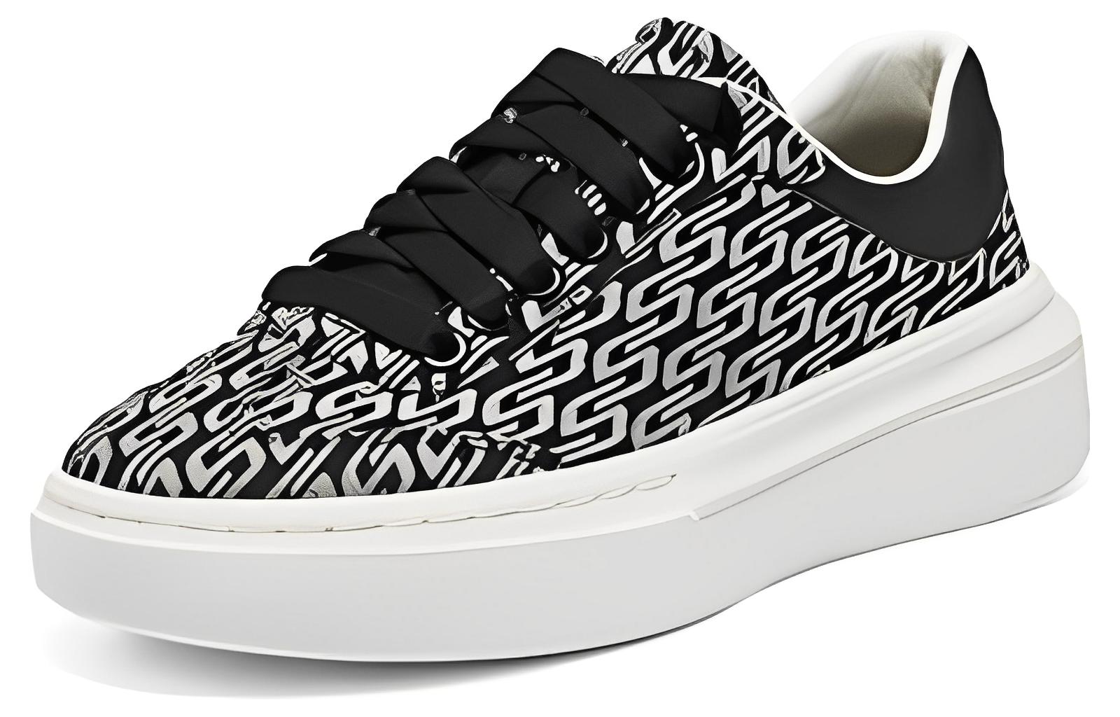 Lookbook (W) Skechers Sukan Low 'Retro Hitam dan Putih' 185067-BKNT