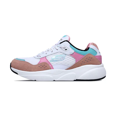 (W) Skechers Sport Low 'White Pink Blue'