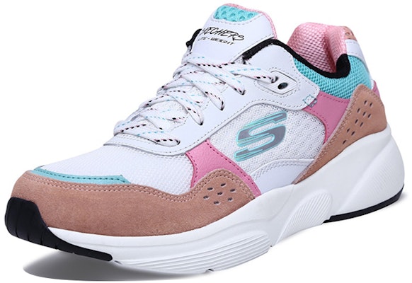 (W) Skechers Sport Bajo 'Blanco Rosa Azul' 13019-WPKB Lookbook (W) Skechers Sport Bajo 'Blanco Rosa Azul' 13019-WPKB