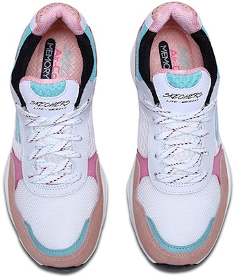 (W) Skechers Sport Bajo 'Blanco Rosa Azul' 13019-WPKB Shop (W) Skechers Sport Bajo 'Blanco Rosa Azul' 13019-WPKB