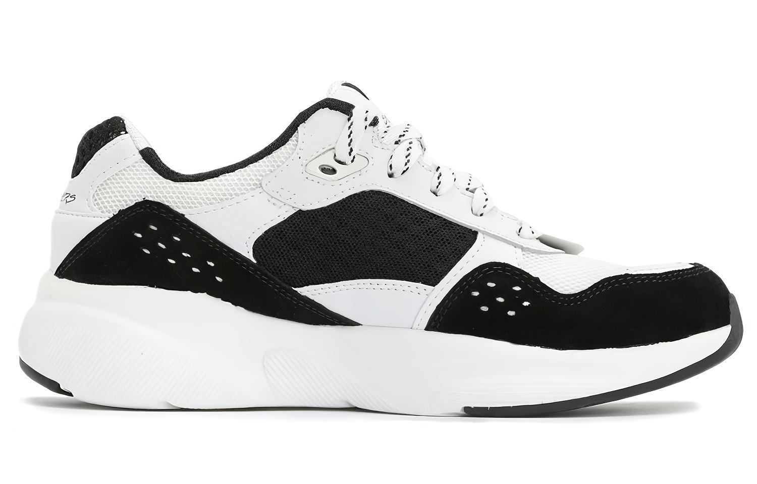 (W) Skechers Sport Low Tops Sports Shoe Black White 圖 2