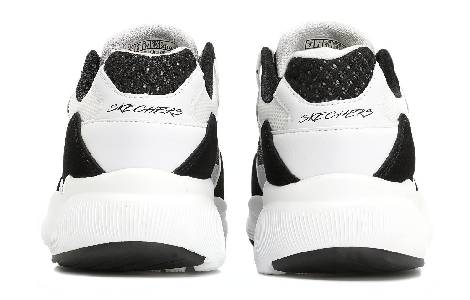 (W) Skechers Sport Low Tops Sports Shoe Black White 圖 3