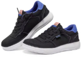 Shop Skechers 百搭舒適 輕便休閒 防滑耐磨 低筒 滑板鞋 女款 黑色
