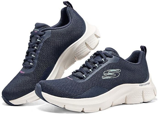 (Women) Skechers Flex Comfort 'Navy Purple' 149886-NVPR Shop (Women) Skechers Flex Comfort 'Navy Purple' 149886-NVPR
