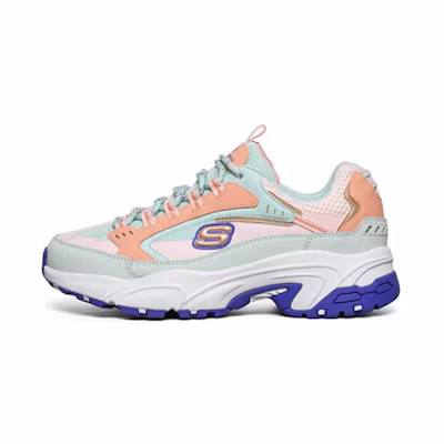 (W) Skechers Stamina Sport Shoes Blue/Pink