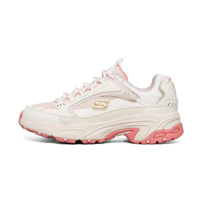 (W) Skechers Stamina 'White Pink'
