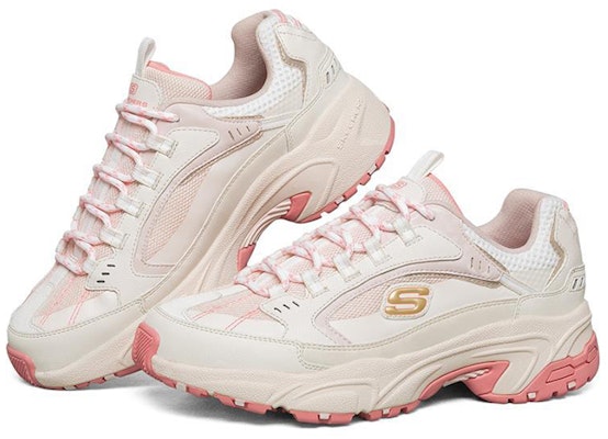 (W) Skechers Stamina 'Putih Merah Jambu' 149017-OFPK Lookbook (W) Skechers Stamina 'Putih Merah Jambu' 149017-OFPK